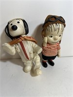 1966 Vintage Peanuts Charlie Brown snoopy Dolls