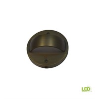 $40  6W Brass Outdoor LED 2700K Warm Deck Light