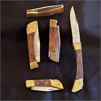 Wrangler Liberty Pocket Knives + 4 Marked Pakistan