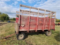 Wood side Hay Wagon