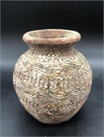 Vintage Clay Earth Vase 5.5"