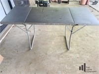 Galvanized Metal Collapsable Table