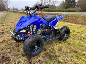 Mini ATV til børn, blå, benzin atv013