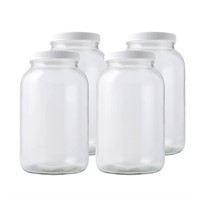 FastRack 1-Gal Wide Mouth Glass Jars  Set of 3