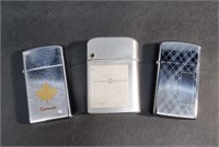 THREE LIGHTERS, INCLUDING TWO ZIPPOS