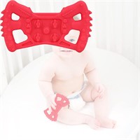 Baby Teethers Toys Silicone Soft Ball (Red)