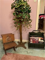 Plant stand,wooden bench,magazine rack holder