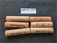 6 Rolls Uncirculated Pennies