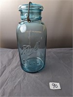 Ball, IDEAL  1/2 Gallon Blue Jar