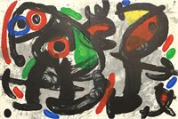 Joan Miro "Ronde de nuit" Nightwatch, original lit
