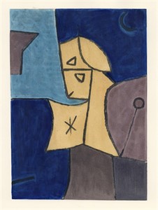 Paul Klee pochoir "Astral Sentinel"