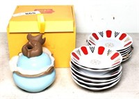 Porland Sauce Bowls & Ceramic Lidded Box
