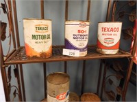 LOT OF OLD OIL CANS