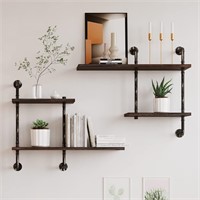 $199 Industrial Pipe Shelving Wall Mounted