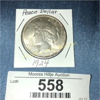 1924 Peace Dollar