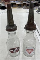 (2) 14" Oil Bottles