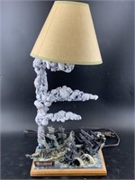 Hand crafted lamp by David Gutierrez for the "Pira