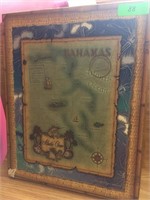 Bahamas Map Wall Art