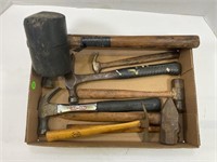 large assortment of hammers