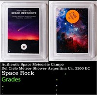 Authentic Space Meteorite Campo Del Cielo Meteor S