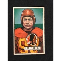 1951 Bowman Football Eddie Saenz Good-vg