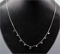 1.02ct Blue Diamond Necklace CRV$3750