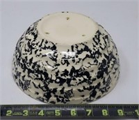 Black Sponge-ware Mixing Stone Bowl