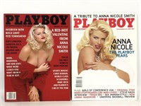 Two Anna Nicole Smith Playboy magazines