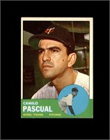 1963 Topps #220 Camilo Pascual EX to EX-MT+