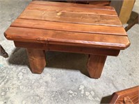 Amish Made Oak Wood Side End Table