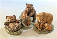 Porcelain Bears Homco Masterpieces & Curious Cubs