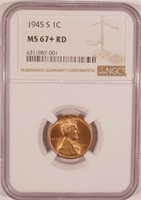 Simply Superb Gem RD 1945-S Cent