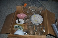 box of household items