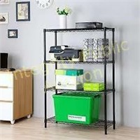 Style Selections 4-Tier Shelving Unit Black