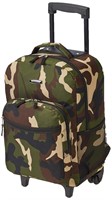 Rockland Double Handle Rolling Backpack, Camouflag