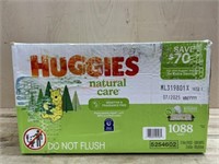 Case of 1088 Huggies baby wipes