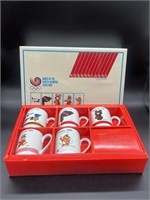 Vintage set of 5 mugs from 1988 seul
