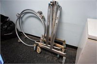 Group of 6 Nissen Chrome Trollies