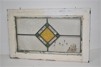 Vintage Window with Stained Glass