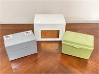 Vintage Recipe Boxes