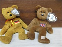 2 Pristine Ty Beanie Babies - Brittania & Germania