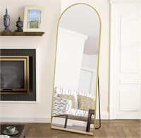 BEAUTYPEAK GOLD FRAME ARCHED MIRROR FULL LENGTH