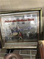 Johnnie Walker Red framed picture, 16 x 14