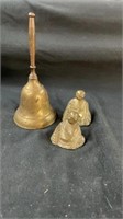 Brass bell and buds statues