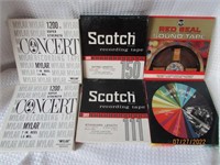 6 Pre Recorded Reel To Reel Tapes