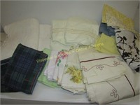 Linens - Full Set King Sheets, Lots of Pillow