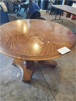 OLD WOOD PEDESTAL DINING TABLE