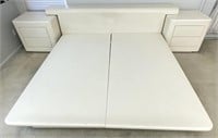 King Size Mattress Platform, Headboard, Nightstand