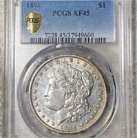 1894 Morgan Silver Dollar PCGS - XF45