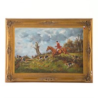 D. Appleby. Fox hunt, oil on canvas